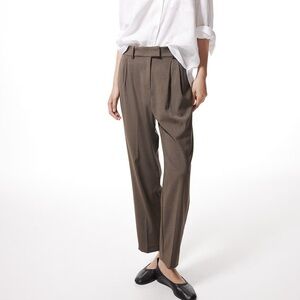 H&M Brown Ankle-Length Pants
